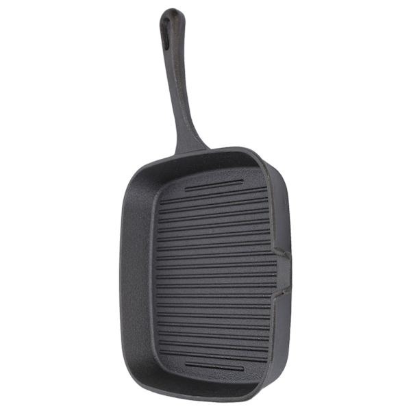 Grillpanne Non-stick design Varmebestandig håndtak Rask varmeledning Jernstripe Stekepanne for Hjemmekjøkken 24cm