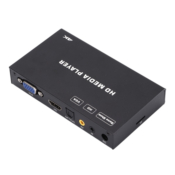 4K A7 HD Media Player Nanoteknologi Multifunksjon Media Player med fjernkontroll 100V-240VEU Plugg