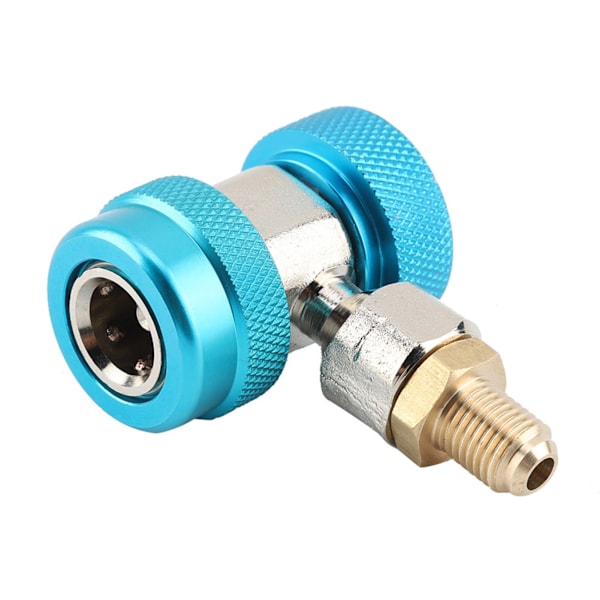 R134A/C Lav Høj Quick Connector Aircondition koblingsadapter Udtræksventilkerne (blå)