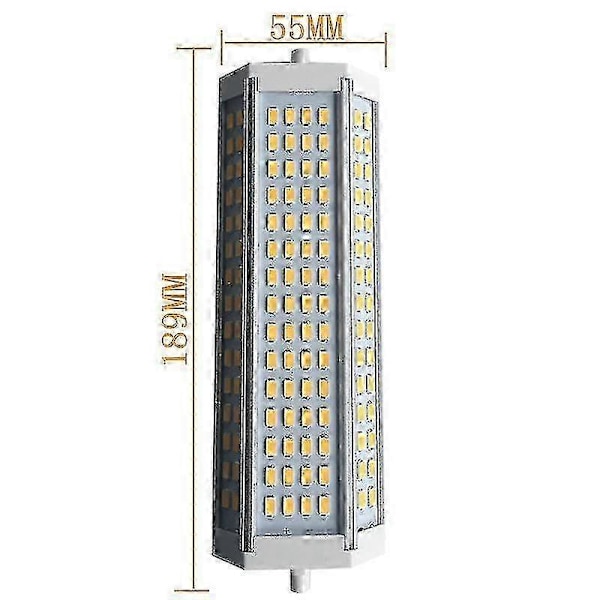 Dimbar R7s LED Majskolvslampa 50W 189mm J189 Limfyllning Strömförsörjning 110/220V Varmvit 3000K 50W 110-130V