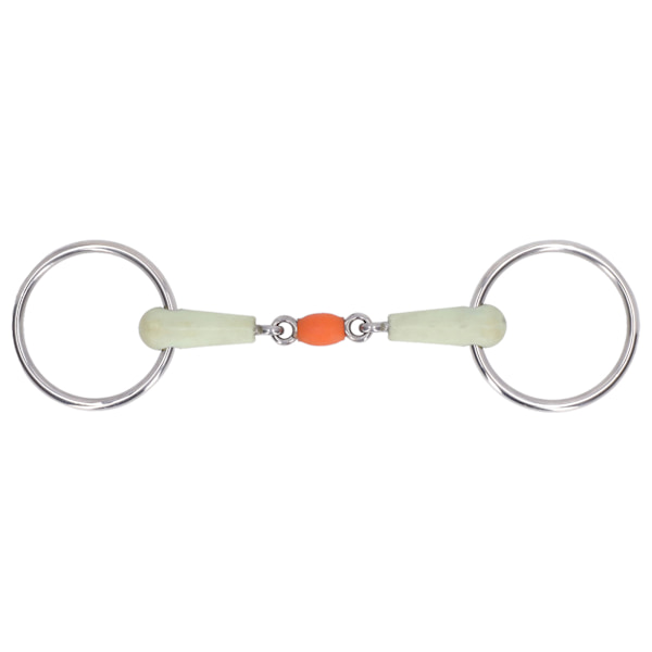 Rostfritt stål hästmunstycke häst Eggbutt Snaffle Bit utomhusträning lös ring