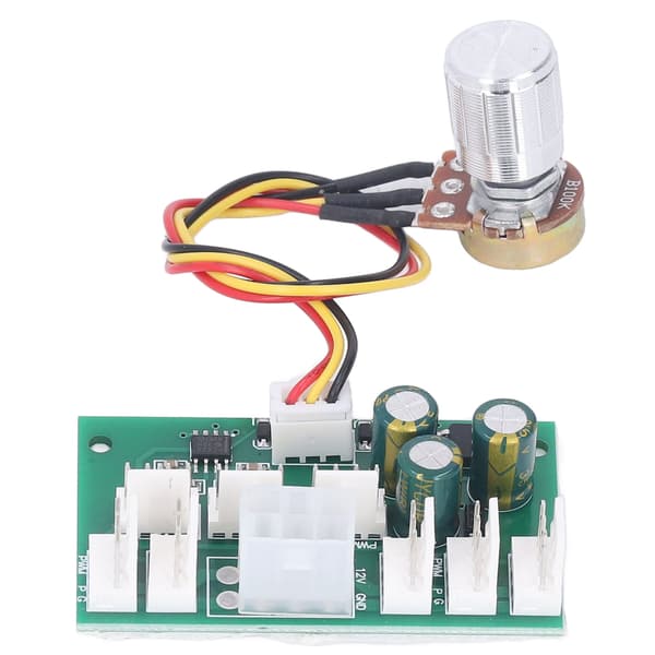Kylfläktnav PWM PC-chassi 8-vägs splitter hastighetskontrollmodul 4-stiftsadapter 12V