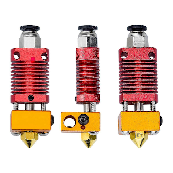 Extruder hotend kit reservdelar för MK8 Creality CR10 Ender 3 3D-skrivare med 0,4 mm munstycke värmeblock 24V40W 12V 40W