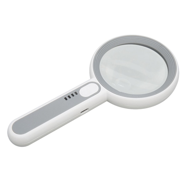 Lighted Magnifying Glass 5X 12X Ergonomisk Touch Switch LED Light 3 Modes Håndholdt Lup til Seniorer Læsning Smykker