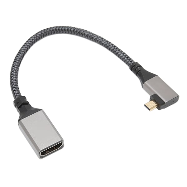HD multimedie interfacekabel 4K 60Hz han til hun mikro til HD multimedie interface kabel til pc kamera projektor venstre 0,2 meter / 7,87 tommer