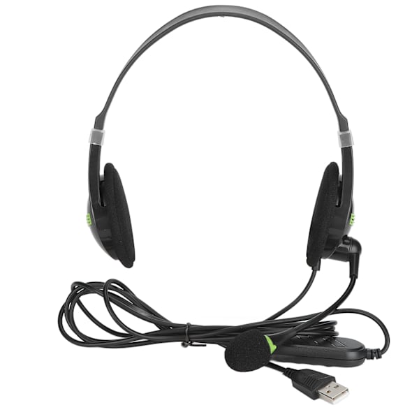 SY440MV Kablet hodesett 3,5 mm/USB Kundeservice Over Ear-hodetelefoner med støyreduserende mikrofonUSB