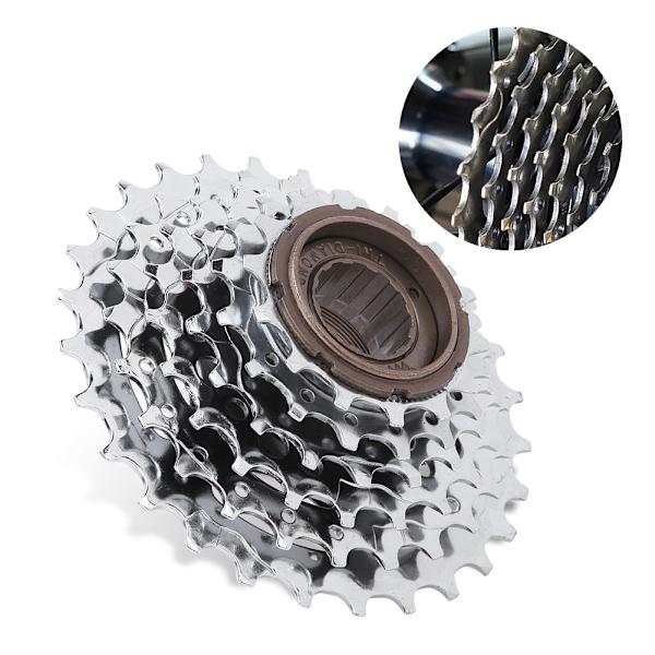 Kromplate sykkelsvinghjul bak frihjul erstatningstilbehør for terrengsykkel 6 speed