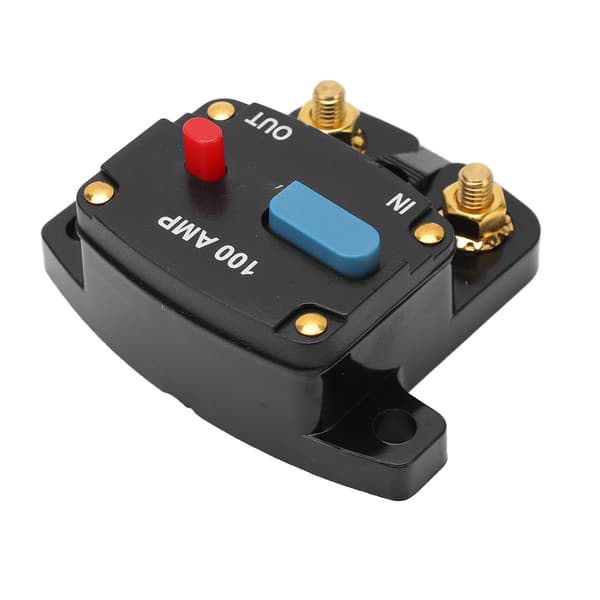 Bil Audio Strømafbryder Manuel Reset Sikring Inline Inverter Holder til Bil Audio Stereo System Båd Lastbiler Busser 100A