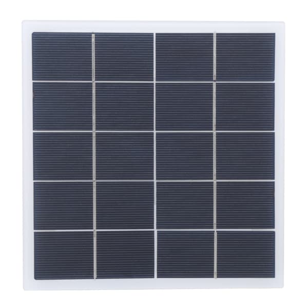 Udendørs bærbar 4W 5V polykrystal solcellepanel lamineret plade med DC-interface opladning 3.7V batteri havelampe