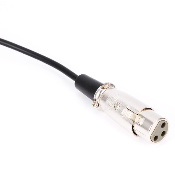 10FT 3-benet XLR-stik hun til 1/8" 3,5 mm han stereojackstik mikrofon lydledning kabel