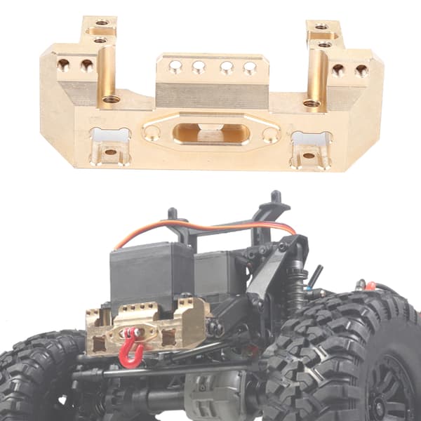 Messing frontfangerfeste servobrakett fjernkontroll modell tilbehør passer til Traxxas TRX4 RC-bil