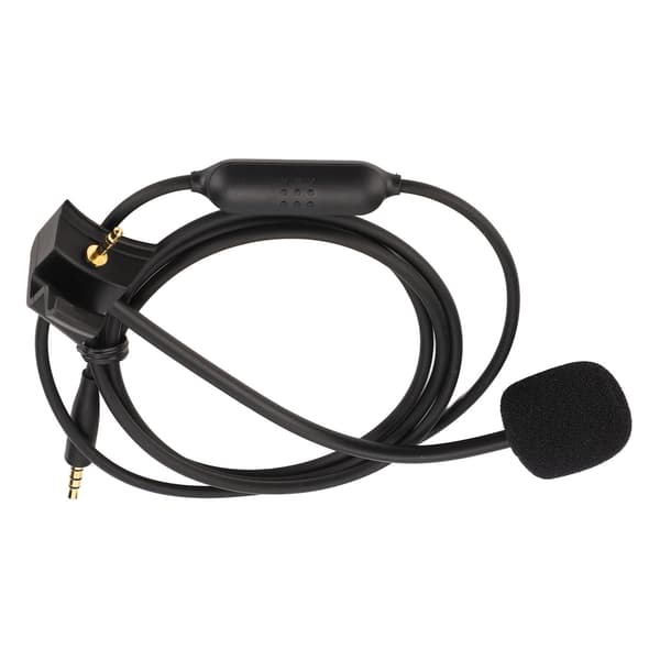 Kabelbom-mikrofon brusreducerande mikrofonljudkabel med mute-knapp för PS4 PC-spelheadset