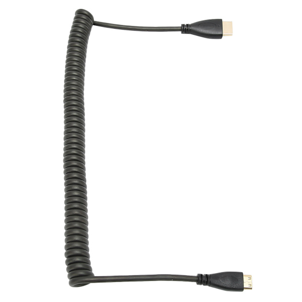 HD Multimedia InterfaceA till HD Multimedia InterfaceC Adapterkabel Spiralkabel Rak Huvud
