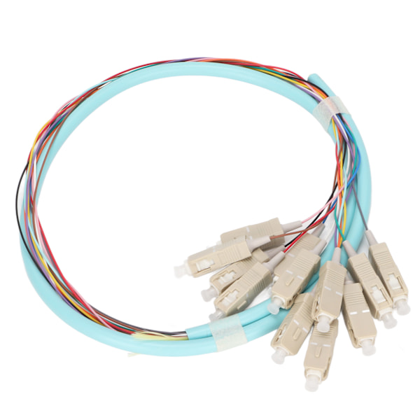 Fiberoptisk kabel 12 tråder keramisk hylse lav innsettingsdemping multimodus optisk fiber patchkabel for instrumentering