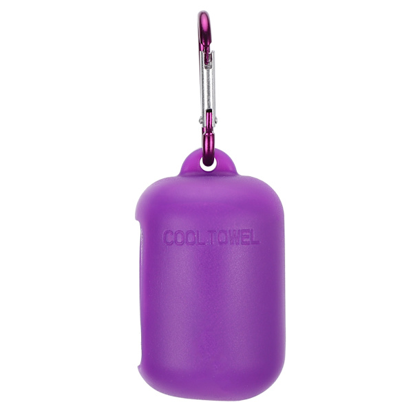 Kannettava mikrokuitukuivaus Ultra Soft Compact Gym -pyyhe rannalle, vaellukselle, joogalle, matkustamiseen, urheiluun, reppuun, violetti