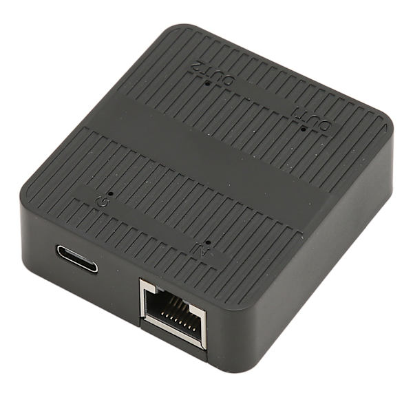 Ethernet-splitter RJ45 1 inn 2 ut 1000 Mbps USB C strømforsyning sikker stabil signal LAN-splitter med USB-kabel for bryter TV PC