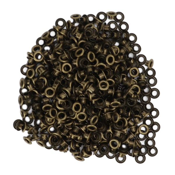 500 stk trykknapper i jernmateriale, flate, glatte, lyse overflater, lette, fargerike syknapper YK4/5‑004 (bronse)