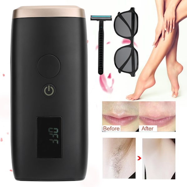 IPL Hårfjerningsmaskine Håndholdt Elektrisk Epilator Depilator (110-240V) EU-stik