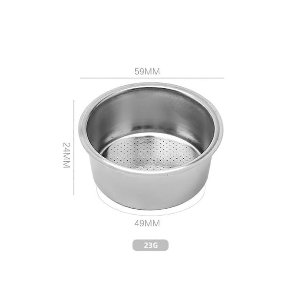 51 mm kaffefilterkurv, egnet til bundløse filterkander, 4 stk. værktøj