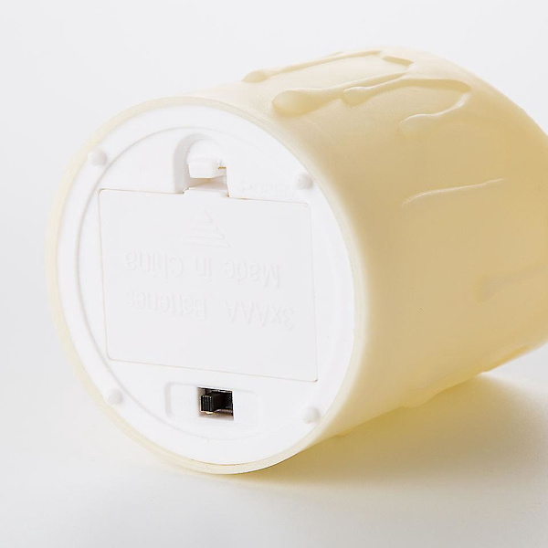 Flammlösa Votivljus med Fjärrkontroll 3-pack Flimmerande LED-Teeljus Perfekt för Bröllop