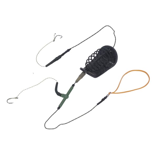 Fiskekrok Stark Power Bite Cage Effektiv Havsfiskekrok med Metallsänke för Karp 50g / 1.8oz