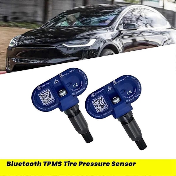 2 stk. Bluetooth TPMS Sensor 1490701-01-B til Tesla Model 3 Y X S Sort & Blå29