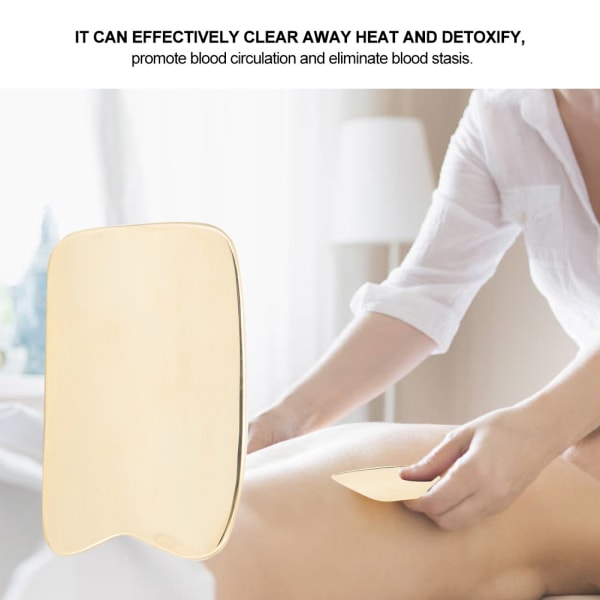Messinkinen kaavinlevy Scraper Massager SPA vartalohierontatyökalu Terveydenhuolto