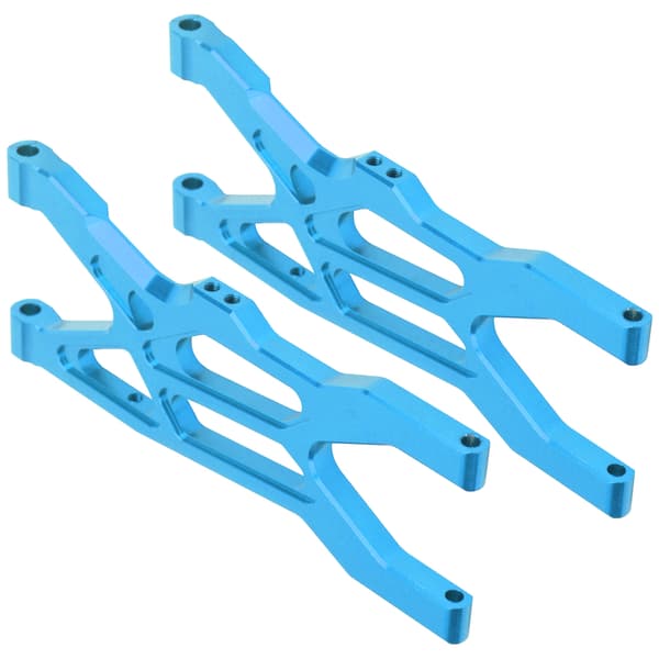 1 par RC aluminiumslegering forreste nedre bærearm passer til ARRMA 1/10 fjernstyret bil Blå