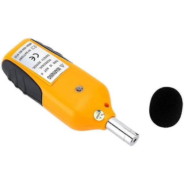 30-130dba Ljudnivåmätare, Professionell Decibelmätare Med Bakgrundsbelyst Display (9v Batteri Ingår)