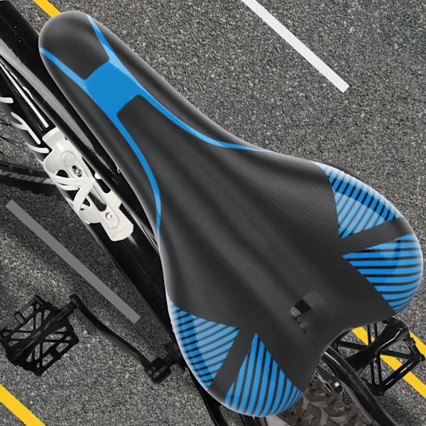 Svamp, halkfri cykelsits, sadelbytestillbehör för mountainbike (blå 113 cykelsadel)