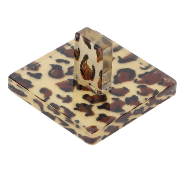 Neglebase Japansk Hjerteformet Rund Leopard Print Negleøvelse Base Display Stativ Firkant Form