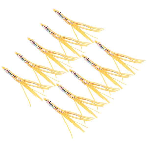10 kpl kalastusviehettä keinotekoinen kalastusviehe jig tarvikkeet joelle rannalle järvelle 8 cm pituus oranssi laser