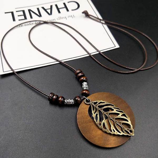 Boho Tree of Life set - Vintage puinen riipus naisille ja tytöille