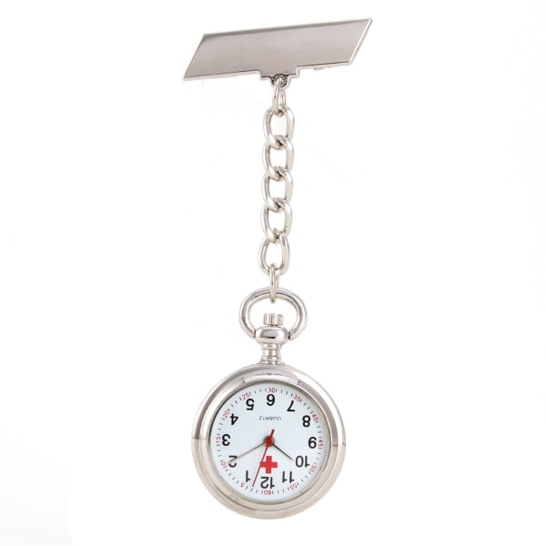 Lapel sjuksköterska Watch Parallelogram Pin Exakt tid Legering Doctor Hängande watch
