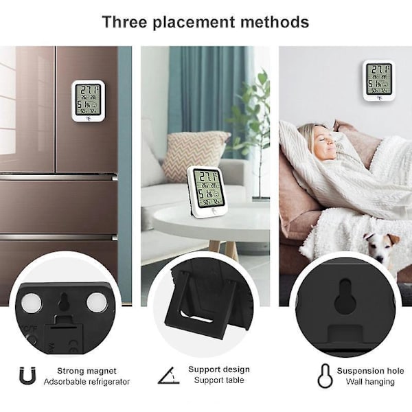 Digital Inomhus Hygrometer Termometer med Pro Noggrannhetskalibrering - 2-pack