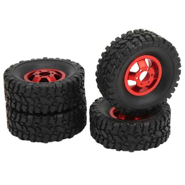 4WD gummidäck aluminiumlegering hjulnav för WPL C14 C24 B14 B24 B16 B36 1/16 RC bil uppgraderingsdel röd