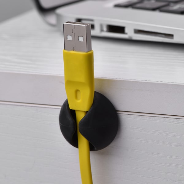 10st Universal Office Cable Clips Desktop Sladdhållare Cable Organizer