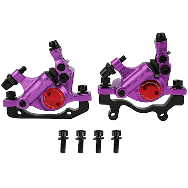 2 stk. Aluminiumlegering Cykelskivebremse Enhed Mountainbike Foldecykel Tilbehør Lilla