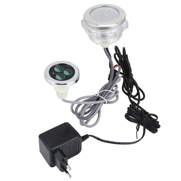 Farverige undervandslys 12V vandtæt LED-lampe med controller til pool boblebad EU 230-240V