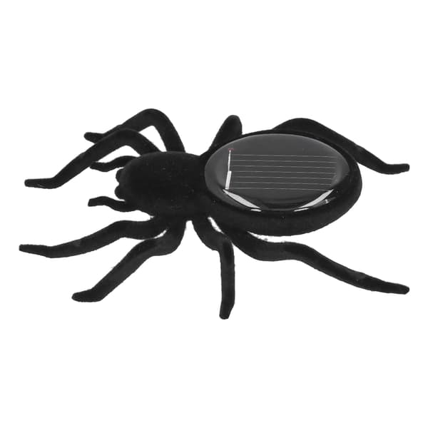 Soldriven Simuleringsspindel Leksaker Livslik Vibration Tarantula Solcellspussel Leksak