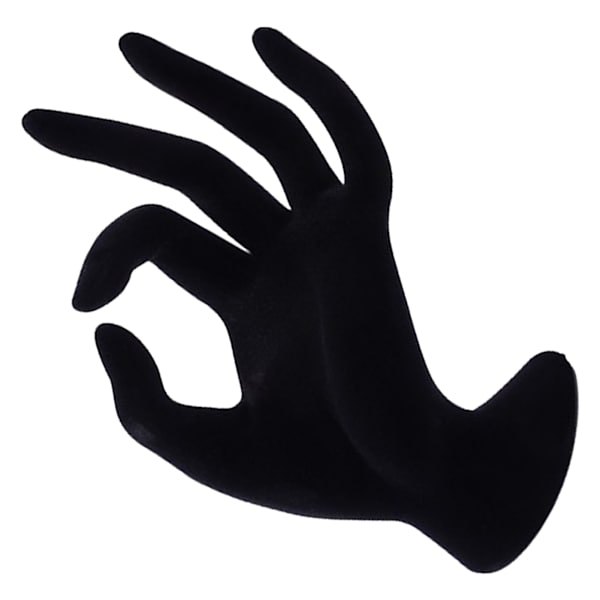 Mannequin Hand Smyckesdisplay Stativ Hållare Butik Harts Svart Elegant Armband Halsband Ring Stöd