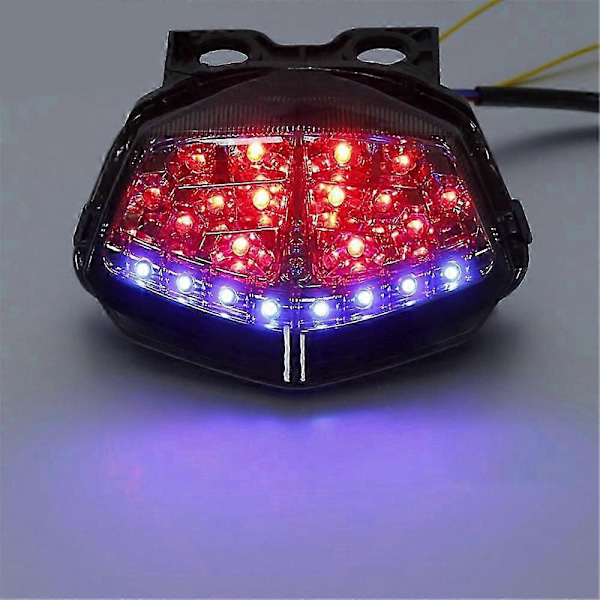Ny Integreret LED Bagbremse Blinklys Lygte Lampe kompatibel med NINJA 250R 2008-2012