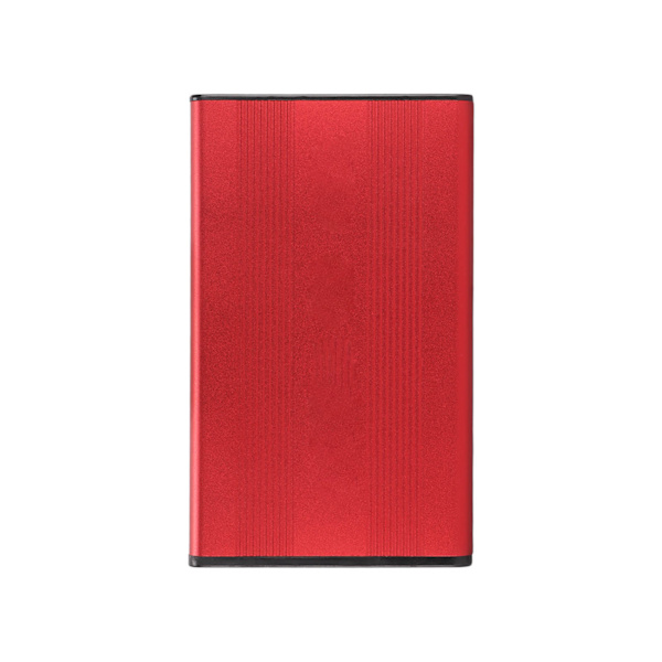 HDD-kabinet 2,5 tommer 2 TB Kapacitet 480 Mbps Overførselshastighed aluminiumslegering med USB2.0-transmission til Windows til VistaRed