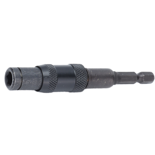 Impact Tough Quick Release Bit Holder Selvlåsende skruetrækker forlængerstang 1/4in Hex Shank Black