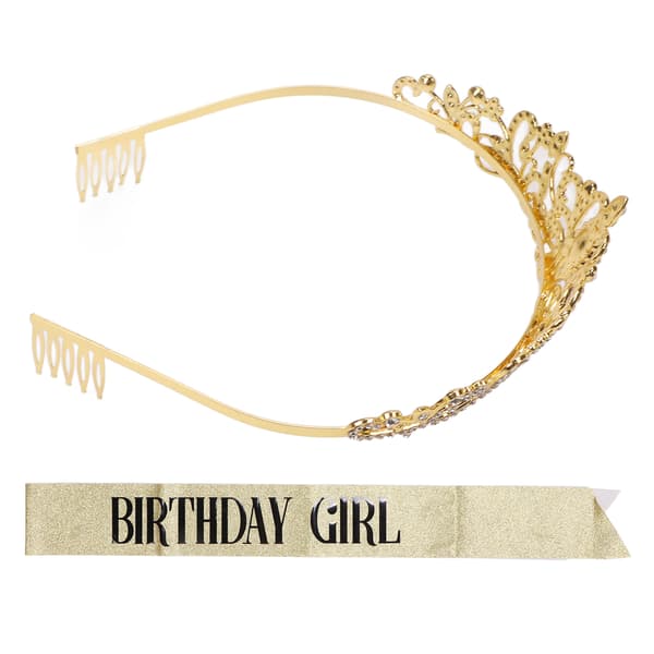 Brud Skärp Krona Set Vacker Rhinestone Elegant Guld Brudkrona Axelrem Kit för Bröllop