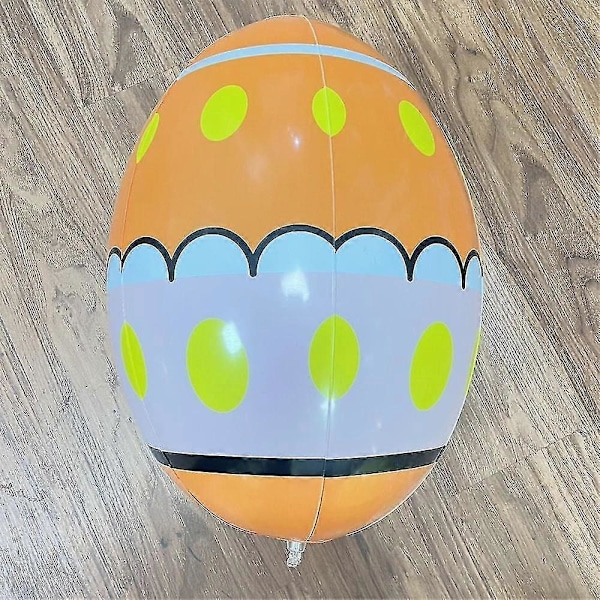 Påskepynt Påske 60cm Utendørs Påske Oppblåsbar Dekorert Ball Gigantisk Påske Oppblåsbar Ball Påske Gårdsplass Dekor A