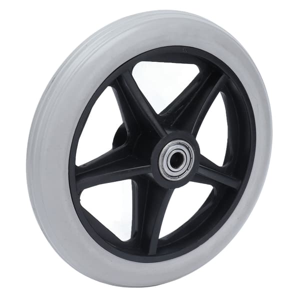 6 tum 5 Håls Solid Hjul PU Rullstols Rollator Hjulnav Ersättning 608ZZ Metallager