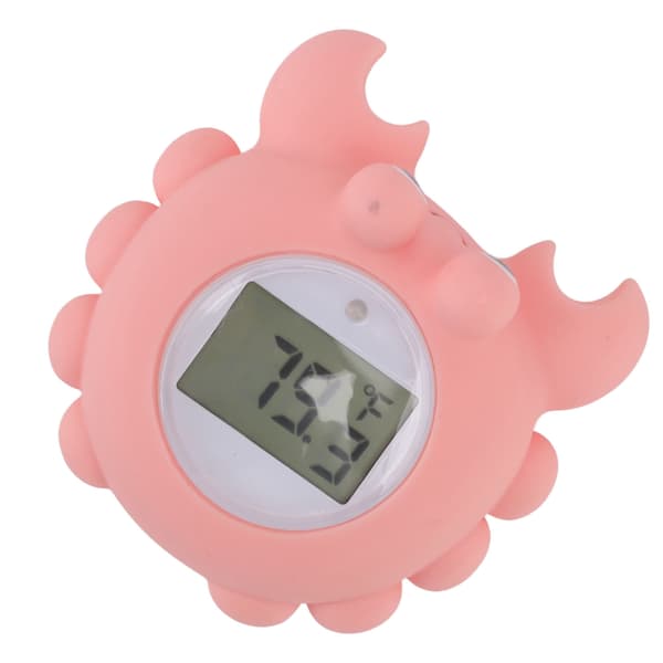 Babybadekartermometer Krabbe Badeleke Elektronisk Vanntemperaturmåler for Mamma Nyfødt Spedbarn