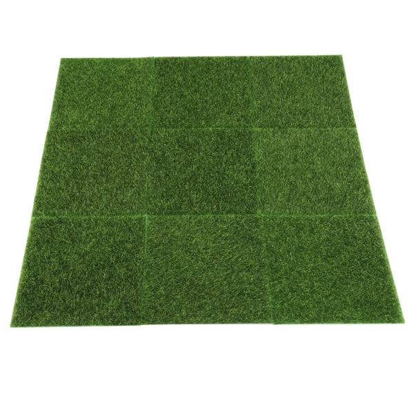 10 STK Kunstgræsmåtte Græsplæne Plæne Have Mikro Landskab Ornament Home Decor