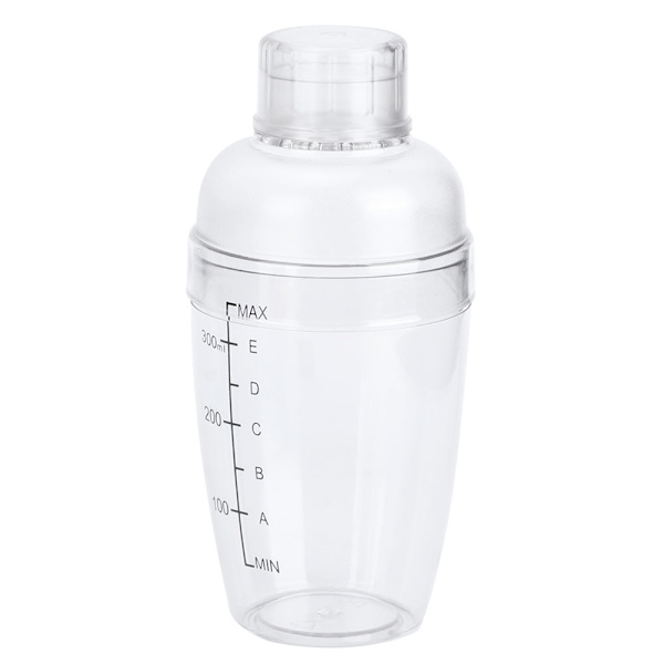 PC Cocktailshaker med skala Mælketekande Juicer Vinkop i plast til hjemmet Bar Butik 350ml